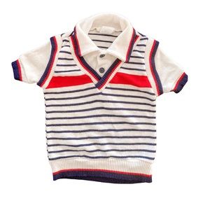 Vintage Toddler 2T Vest Overlay Polo